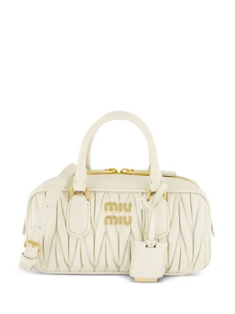 Miu Miu Arcadie leather tote bag