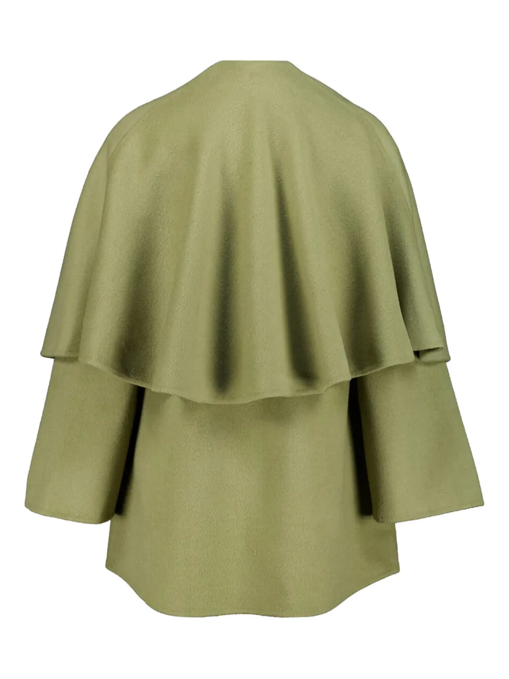 Zimmermann Rebellion Wool Cape In Green
