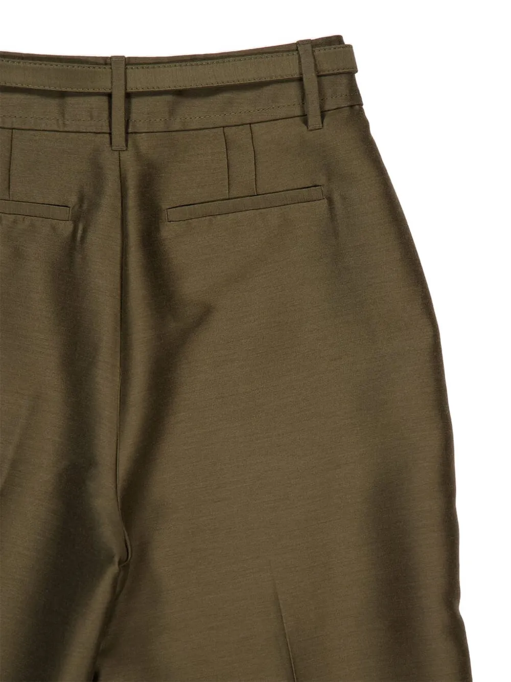 Zimmermann Rebellion Structured Flare Trousers In Green