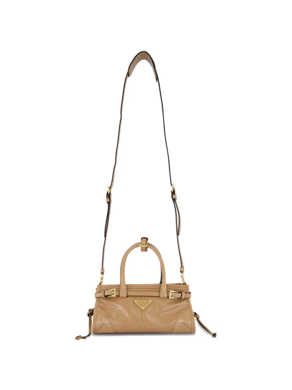 Prada Bonnie leather shoulder bag - Beige