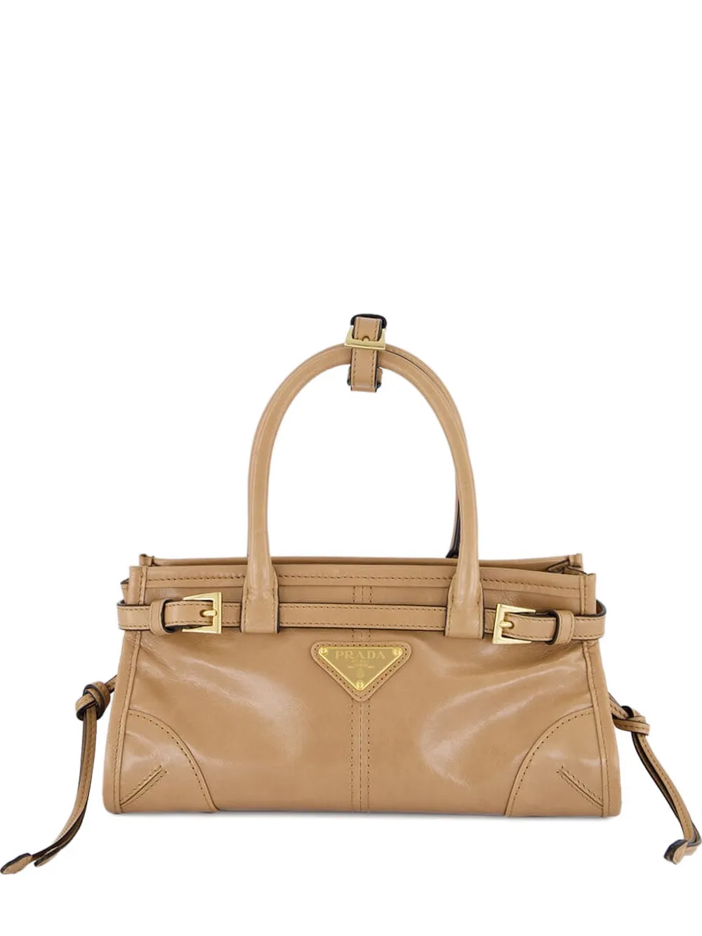 Prada Bonnie leather shoulder bag - Toni neutri