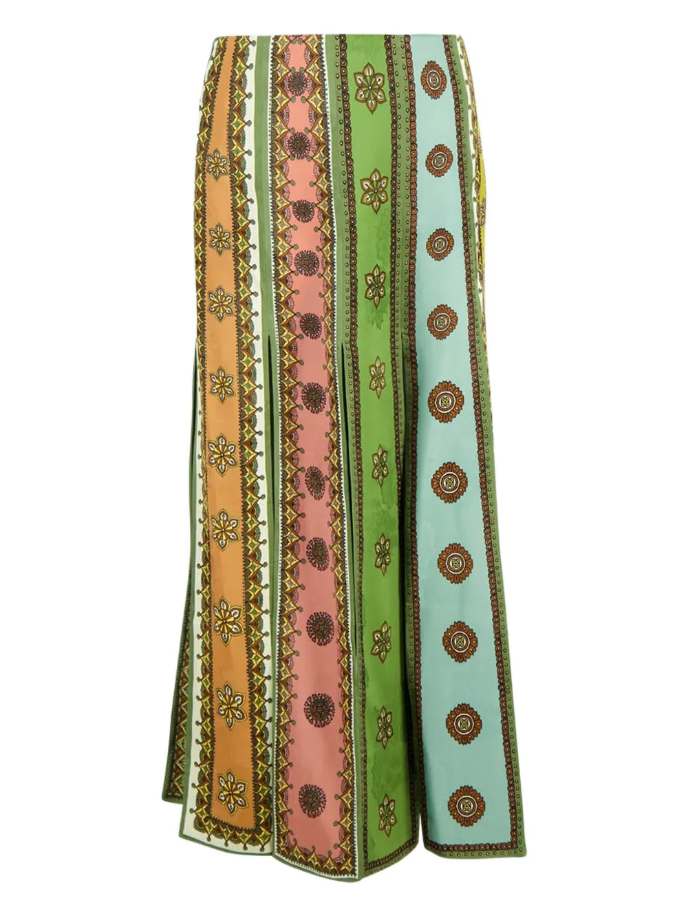 ALEMAIS side-slit skirt - Verde