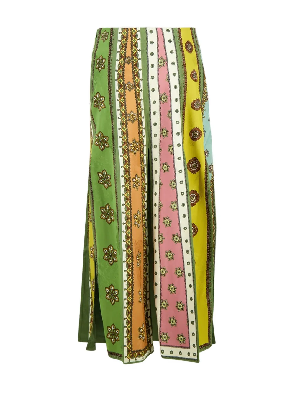 ALEMAIS side-slit skirt - Groen