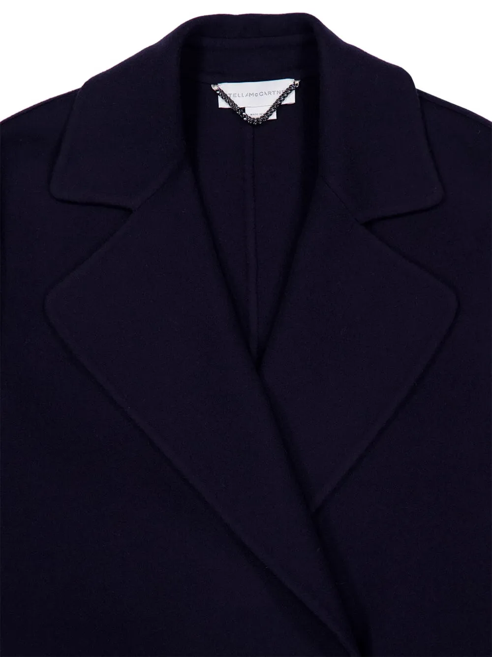 Stella McCartney Wollen jas met dubbele rij knopen Blauw