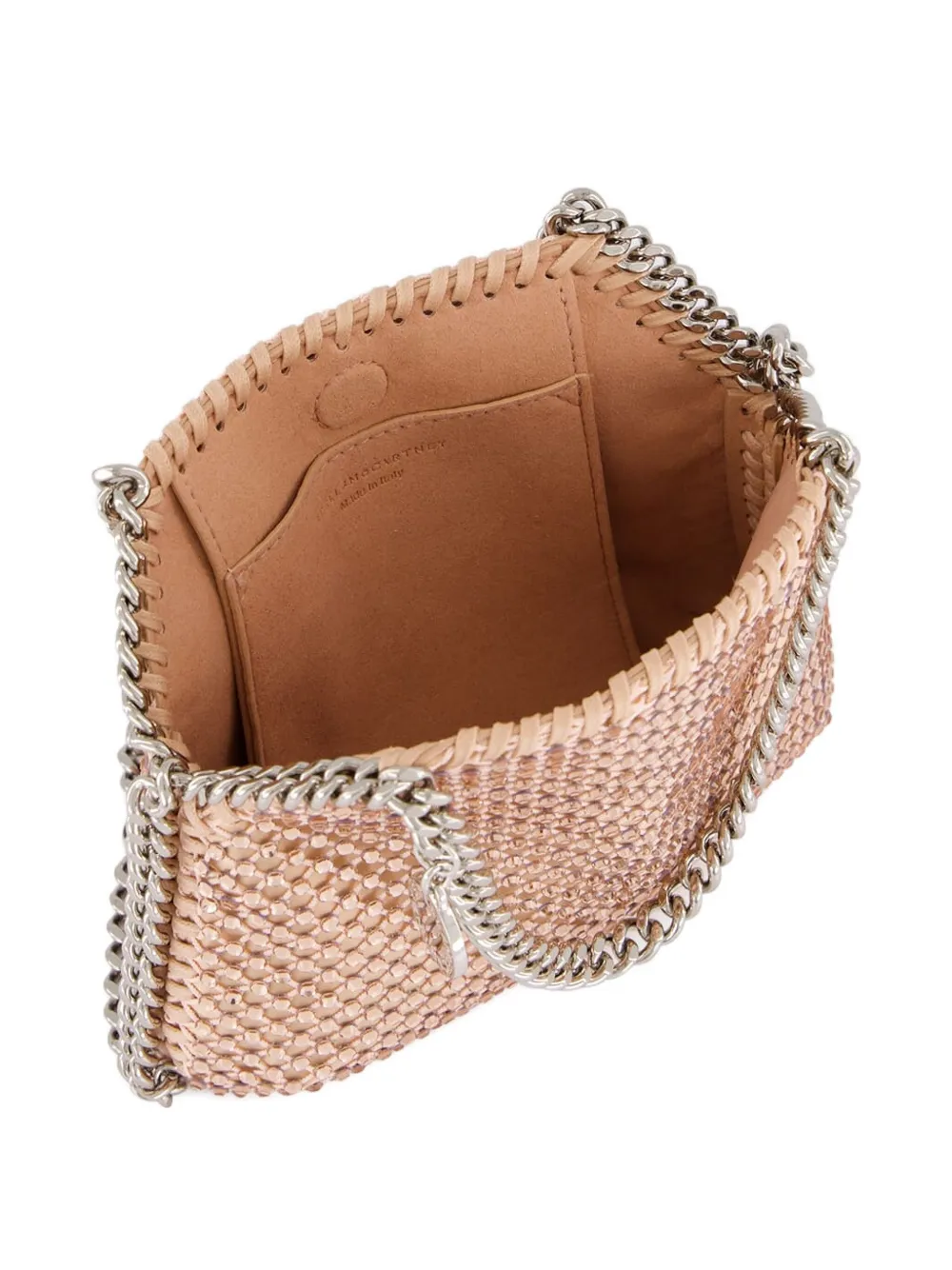 Stella Mccartney Mini Falabella Chain-strap Shoulder Bag In Neutral