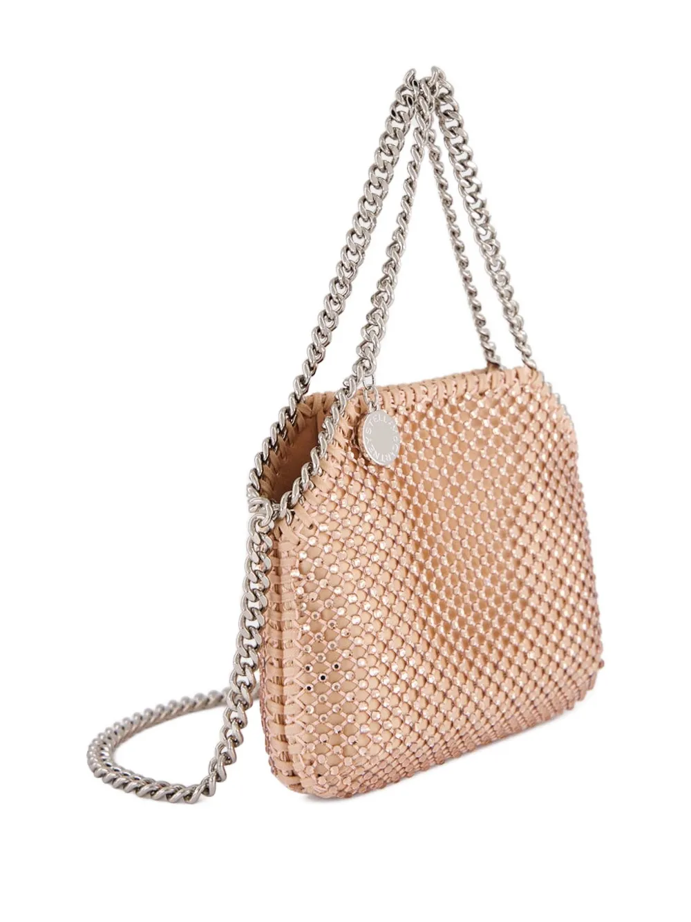 Stella Mccartney Mini Falabella Chain-strap Shoulder Bag In Neutral