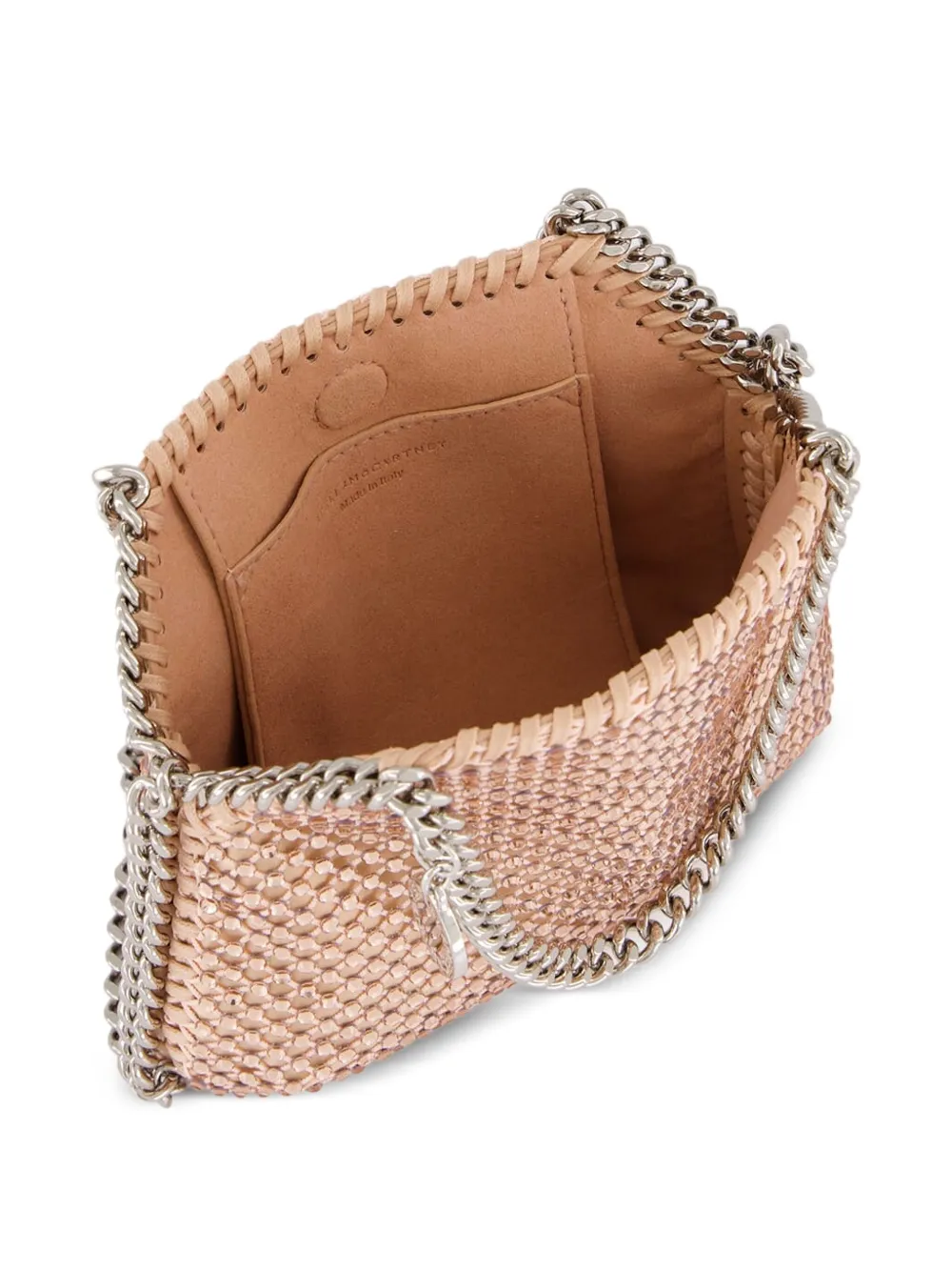Stella McCartney Falabella mini-schoudertas met kettingband Beige