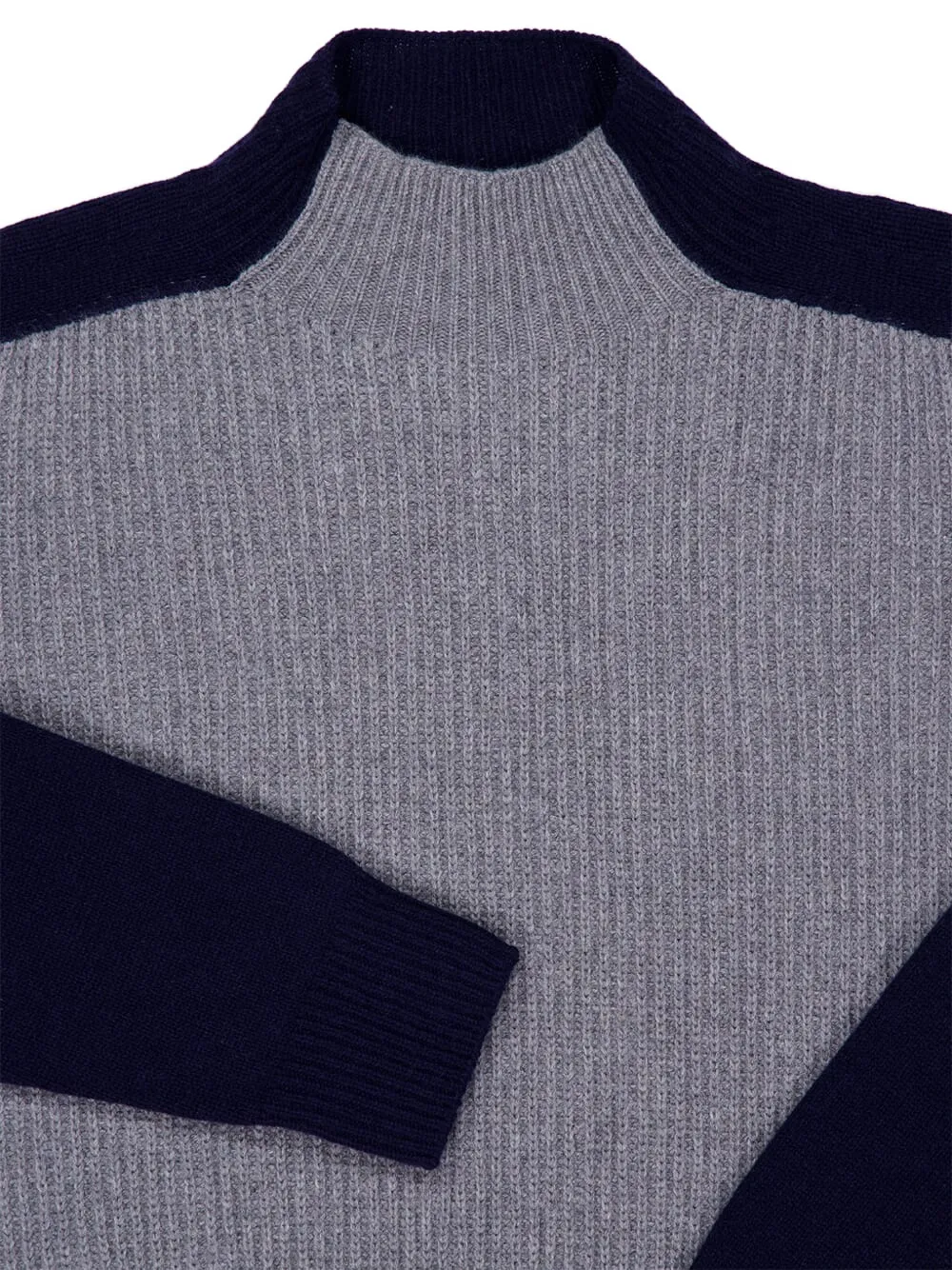Stella McCartney Trui met contrasterend vlak en col Grijs