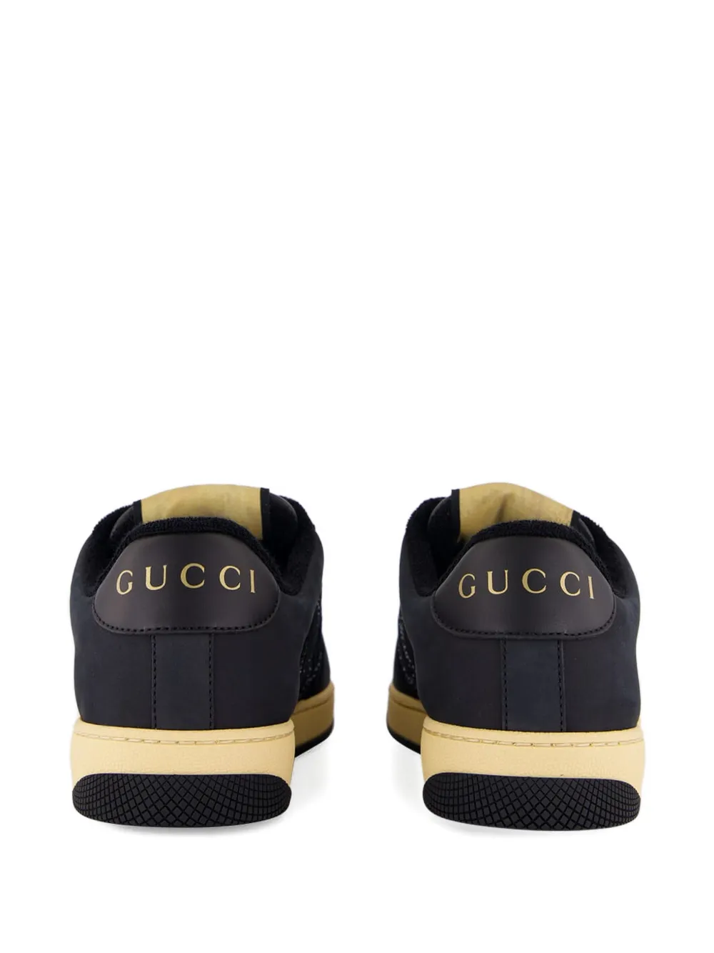 Gucci logo-detail quilted sneakers Zwart