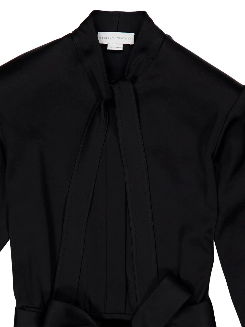 Tie-Neck Midi Dress