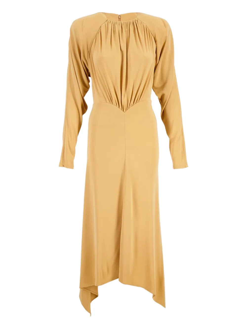 Stella McCartney long-sleeve crepe dress - Yellow