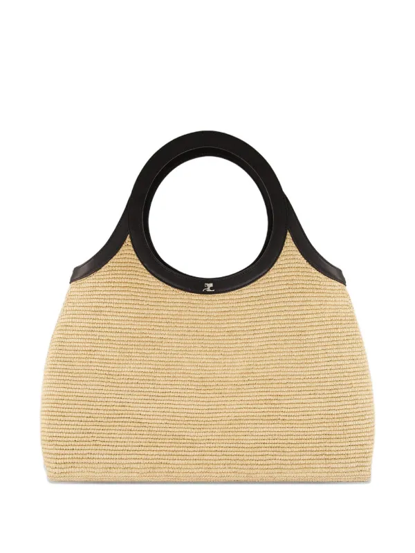 Courrèges Holy Day Raffia Bag in Neutrals