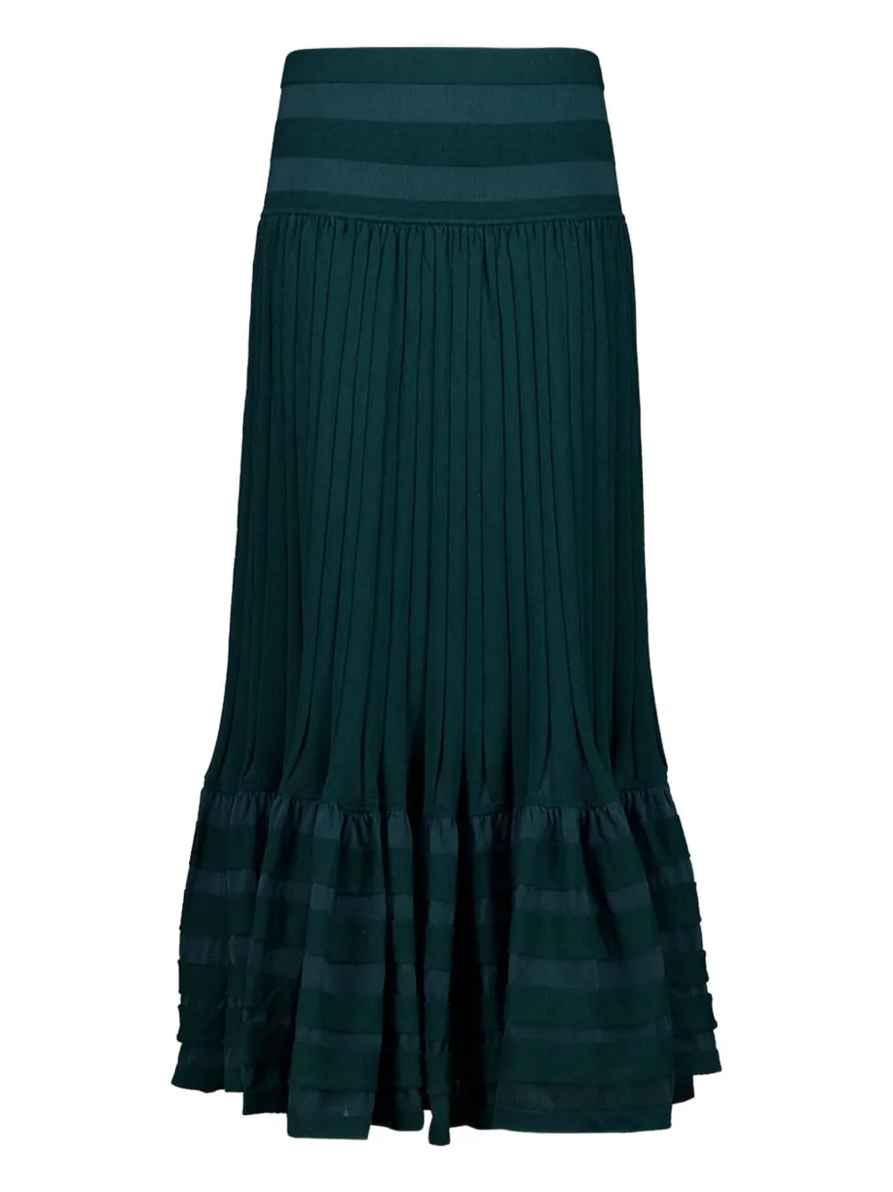 ZIMMERMANN Teal Rebellion midi skirt - Verde