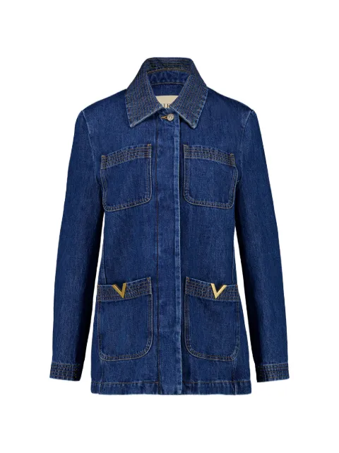 Valentino Garavani logo-appliqué denim jacket