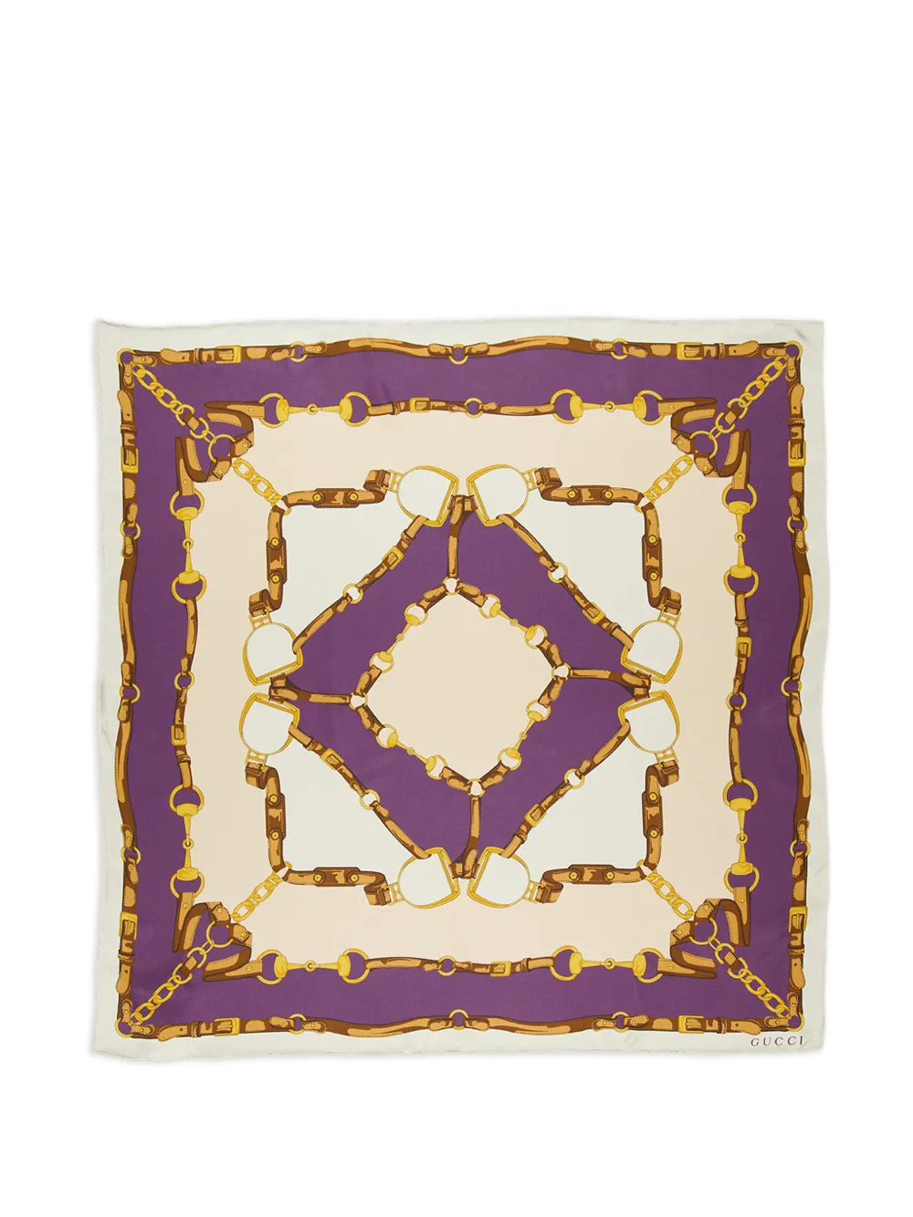 Gucci silk scarf - Nude