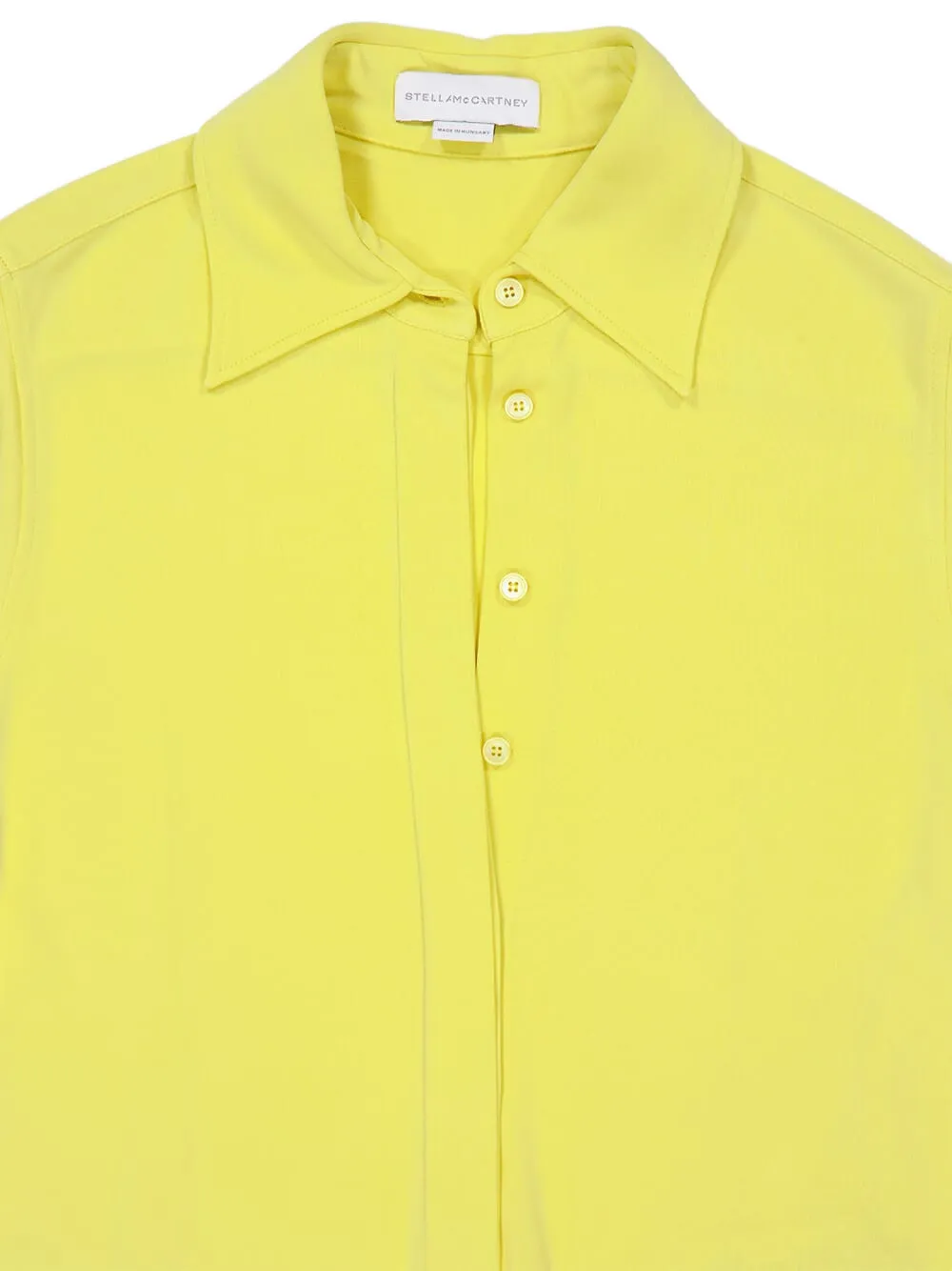 Stella McCartney Overhemd met kraag en knopen Geel