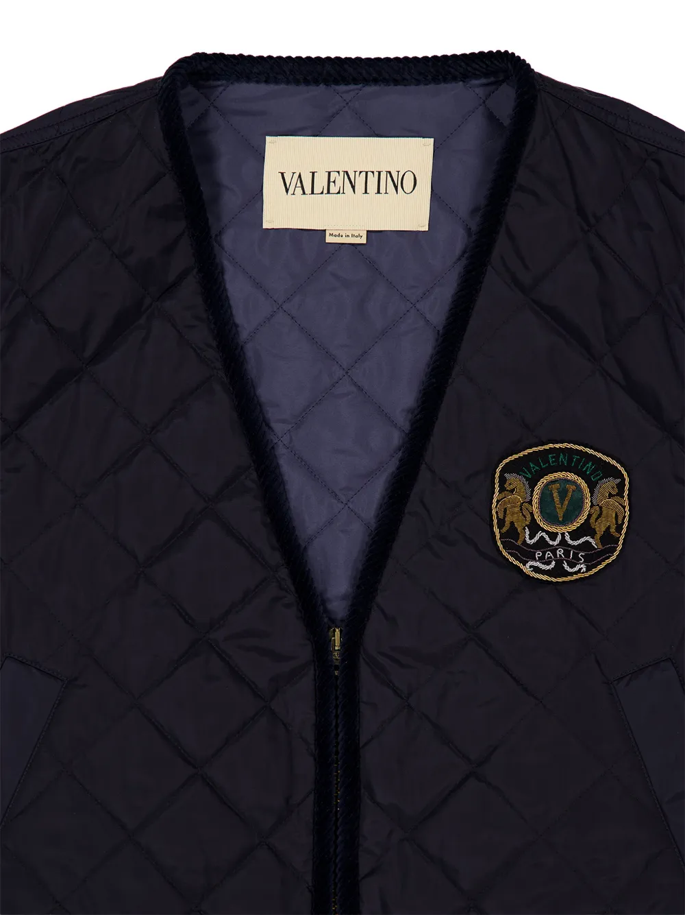 Valentino Garavani Gewatteerde bodywarmer Blauw