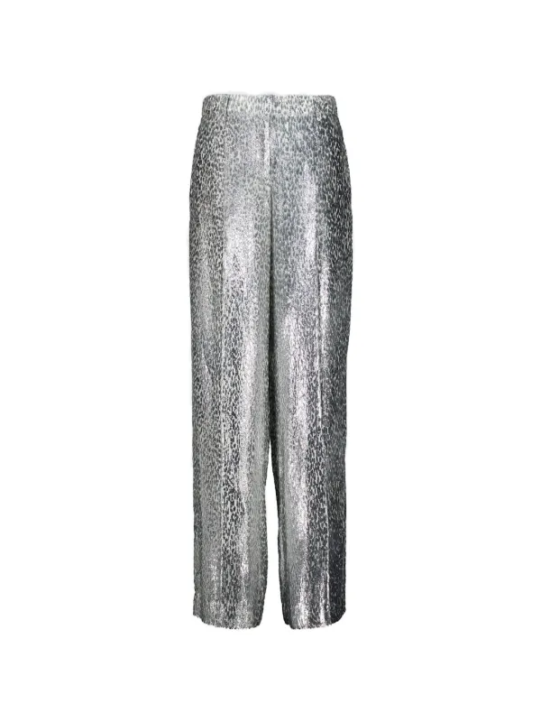 Stella McCartney Fil-coupé Trousers in Silver