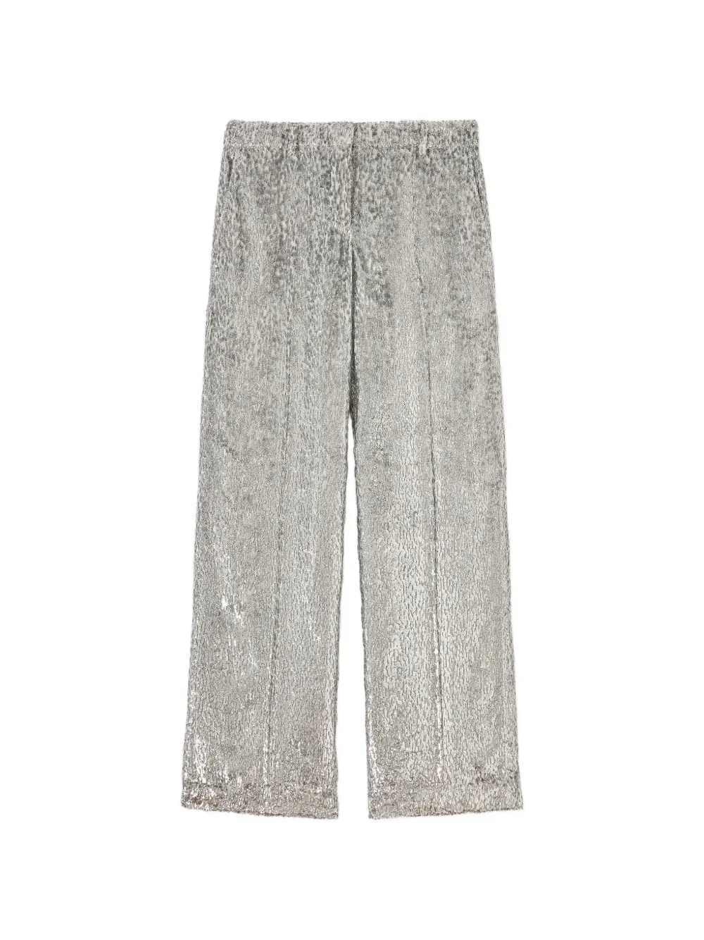 Stella McCartney fil-coupé trousers - Argento