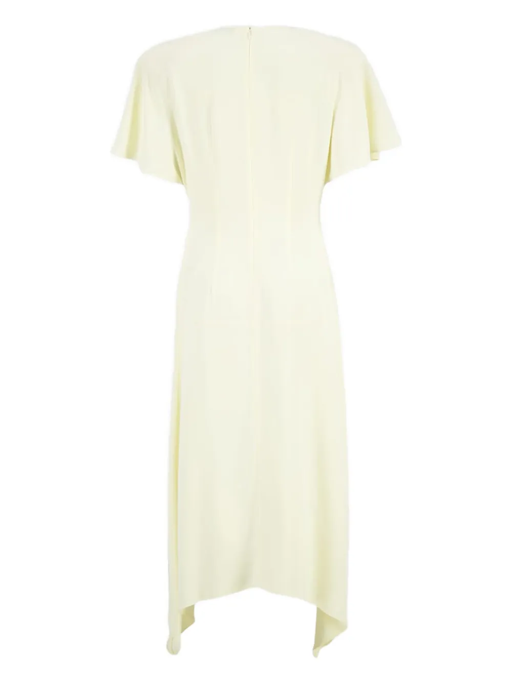 Stella McCartney V-neck asymmetric dress - Wit