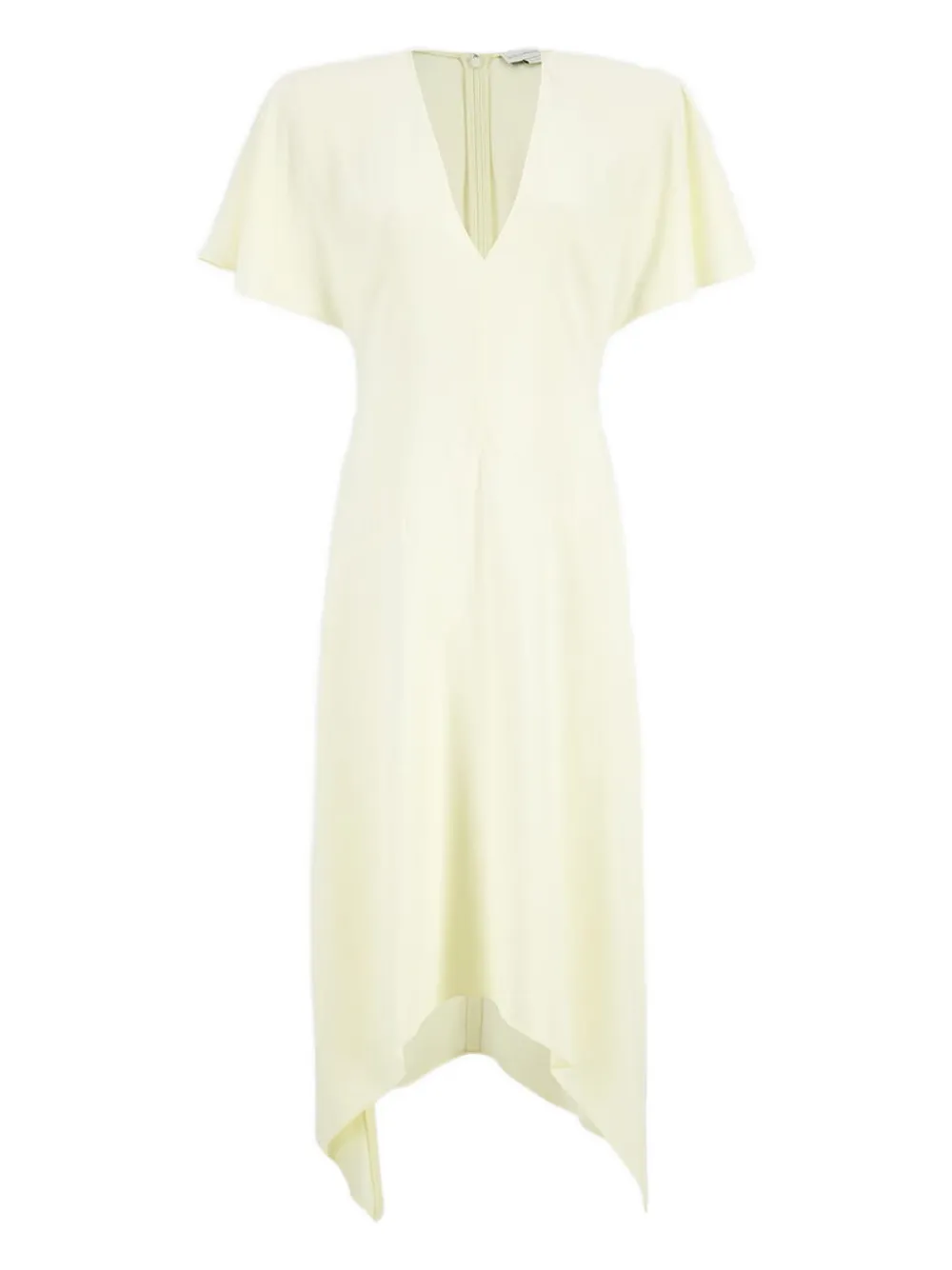 Stella McCartney V-neck asymmetric dress - Bianco