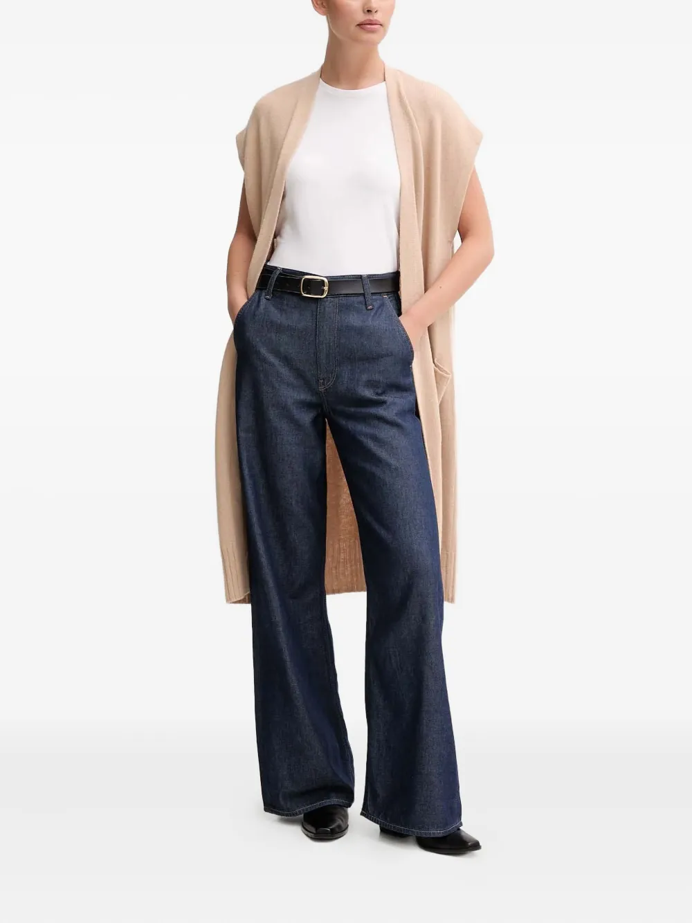 Benetton abrigo estilo cárdigan de tejido flojo | Abrigos oversize | Image 2