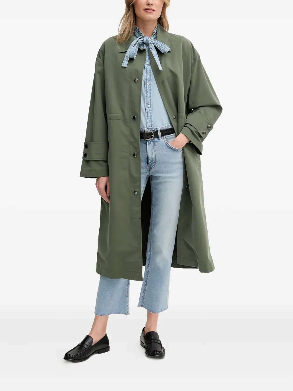 Benetton buttoned cuff coat | Trench Coats & Raincoats | Image 2