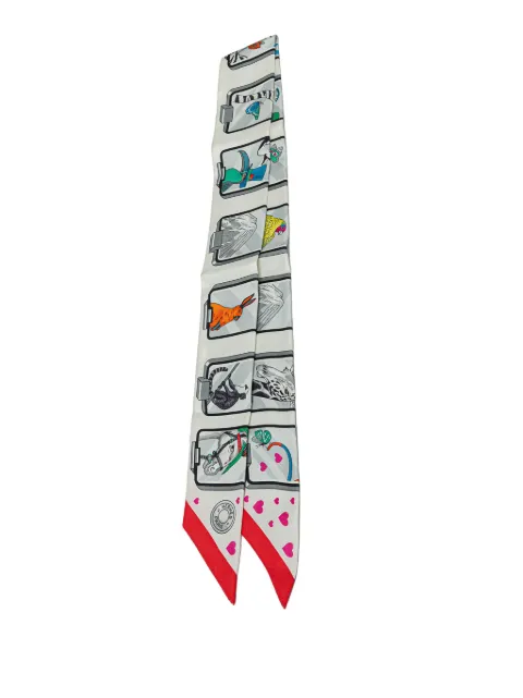 Hermès Pre-Owned mascada Twilly Story de seda 2010-2025