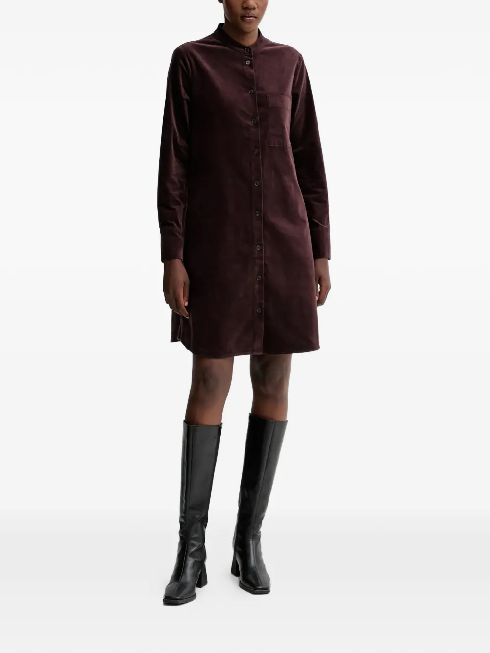 Marc O'Polo Fluwelen mini-jurk - Rood