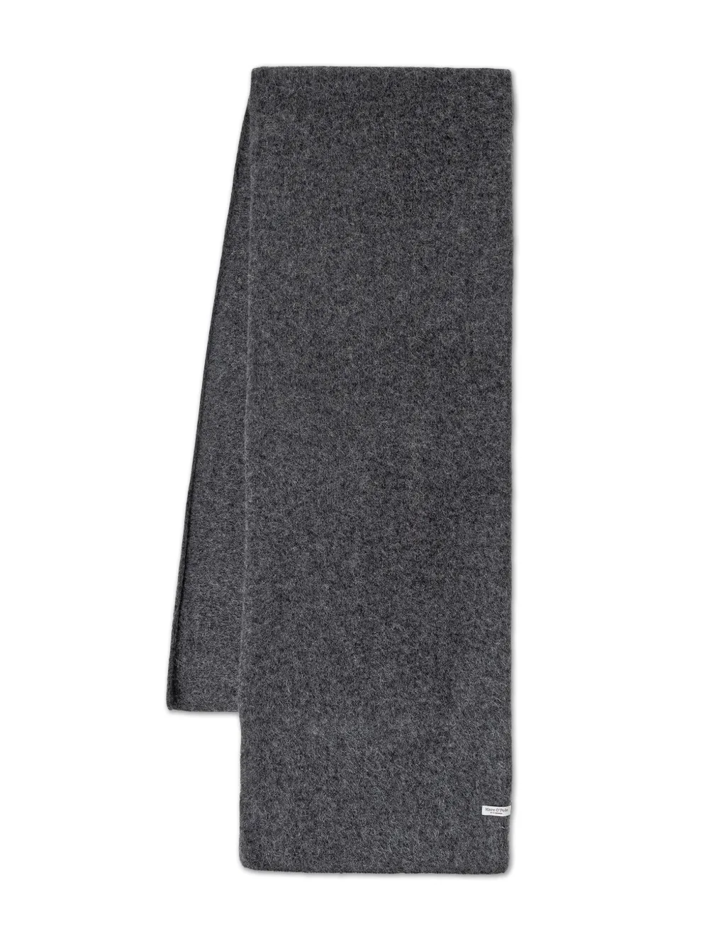 Marc O'Polo logo-patch scarf - Grigio
