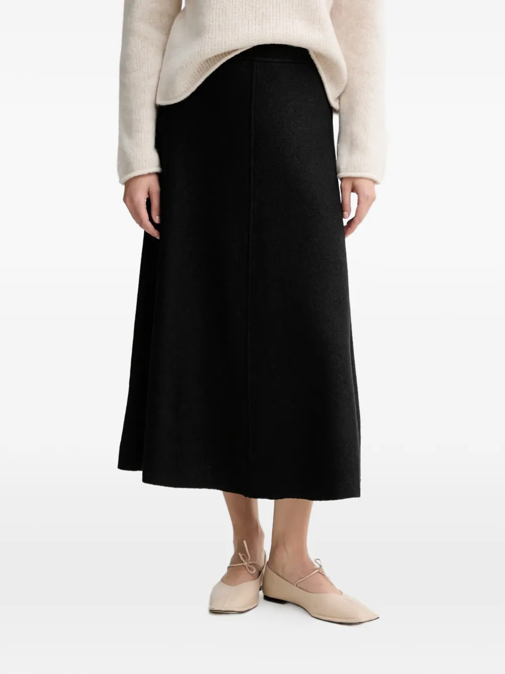 Marc O'Polo flared midi skirt | Black | Image 1