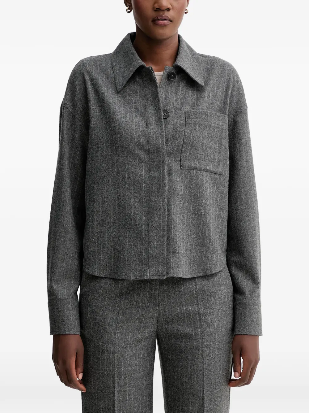 Marc O'Polo chamarra a rayas diplomáticas | gris | Image 1