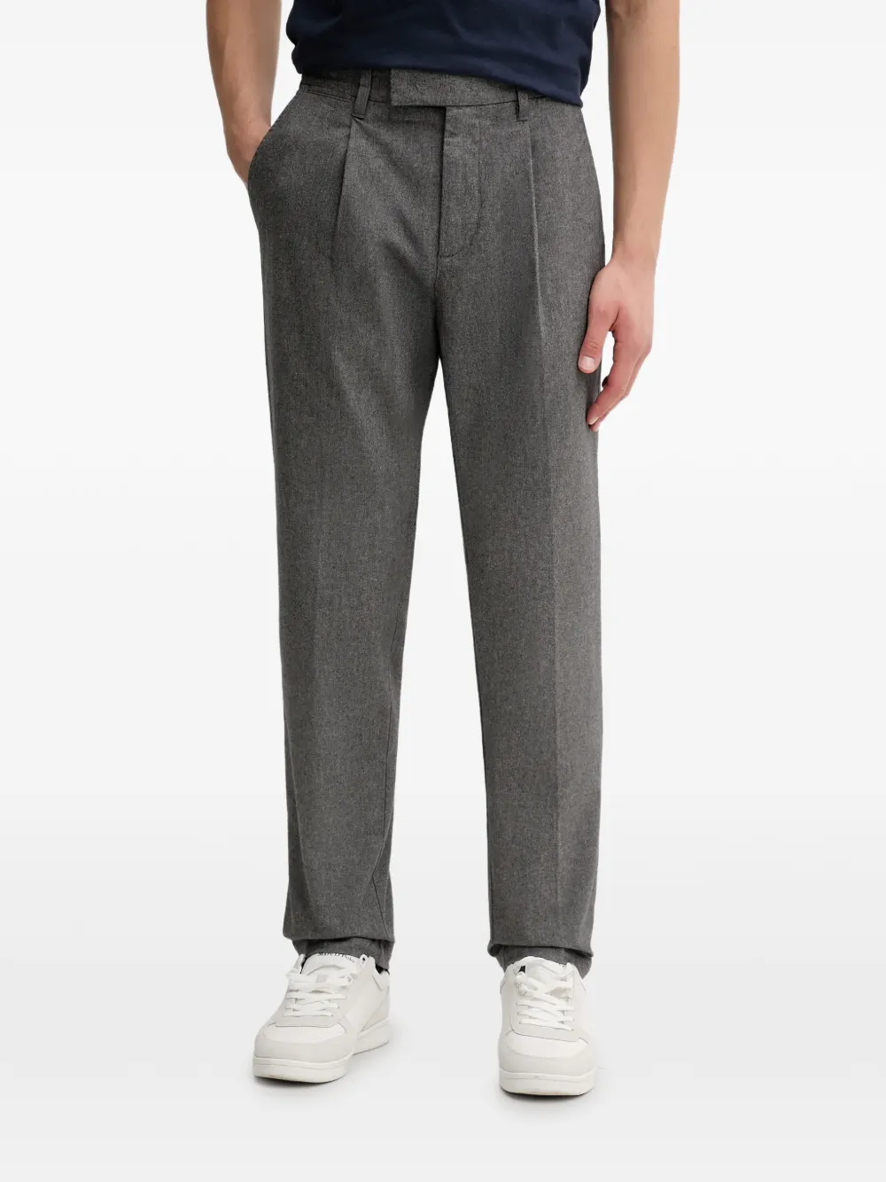 Marc O'Polo pleated belt-loop trousers | Grey | Image 1