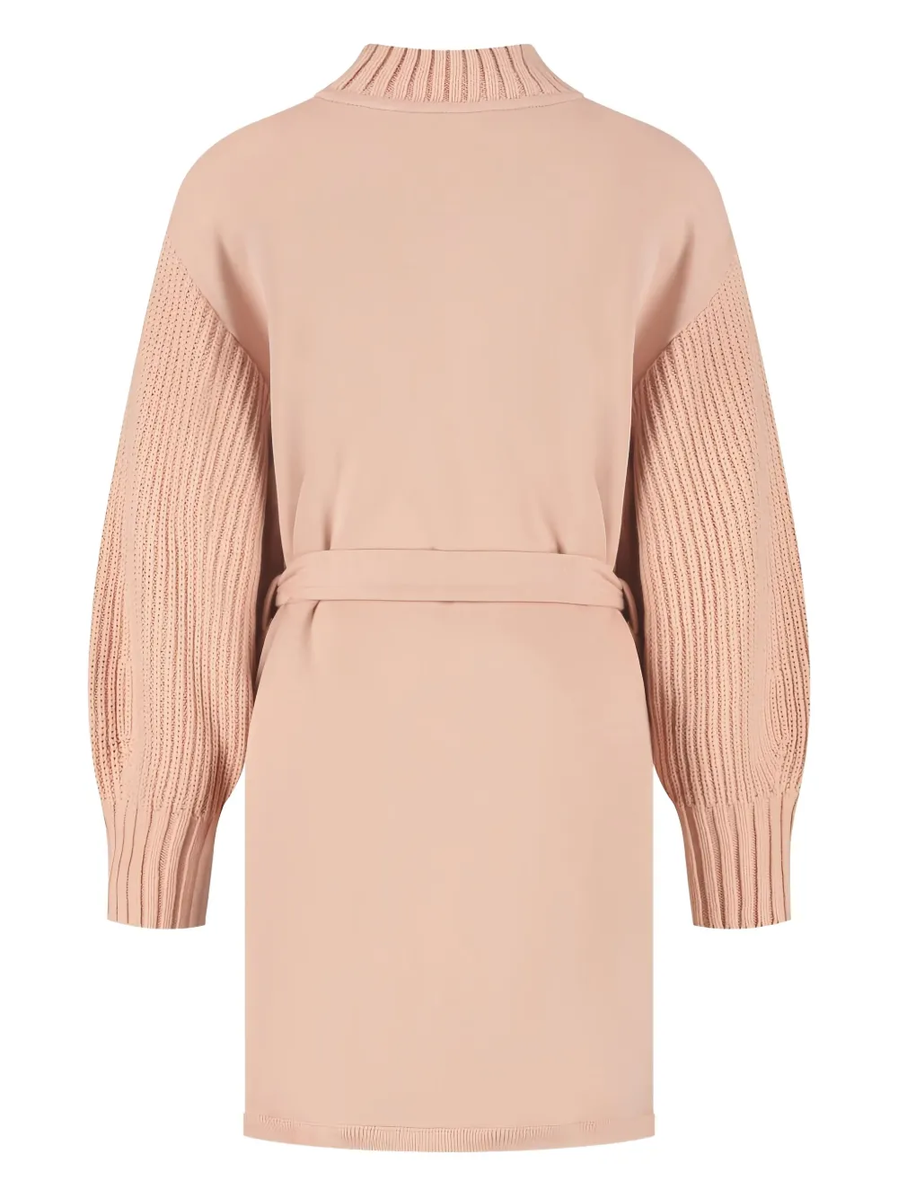 Emporio Armani Kids Jurk met ceintuur Beige