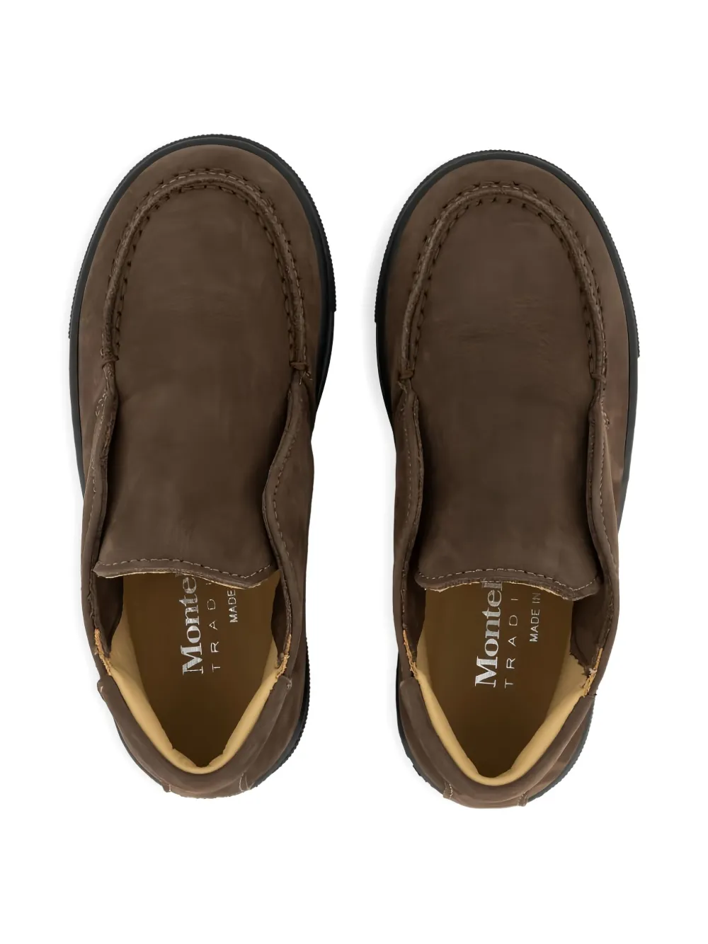 Andrea Montelpare Leather Boots In Brown