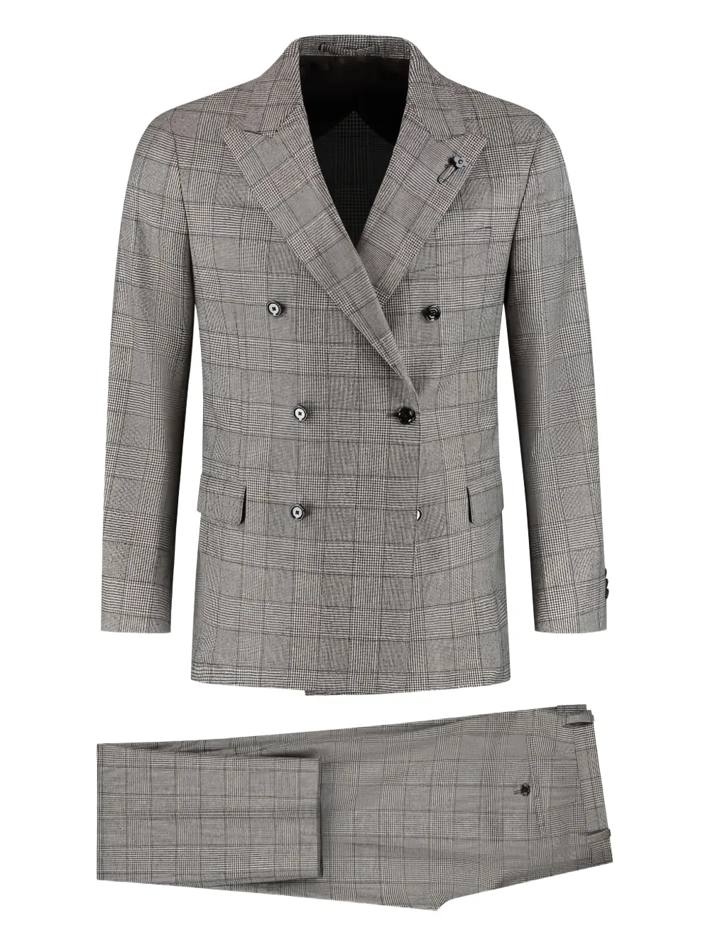 Lardini checked suit | Grey | Image 1