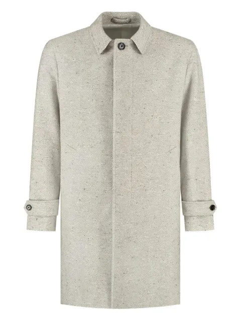 Lardini fiskbensmönstrad kappa