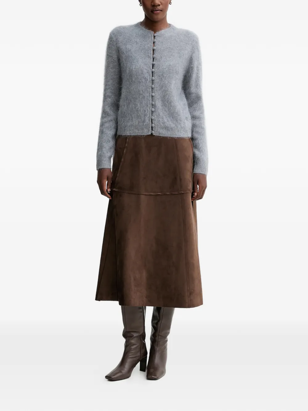  Rag & Bone Jada Buttoned Cardigan - Grey 