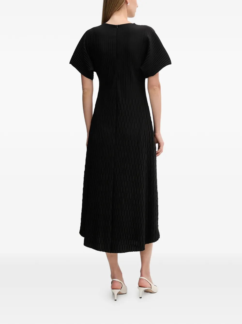 Bacillo Pleated Midi Dress