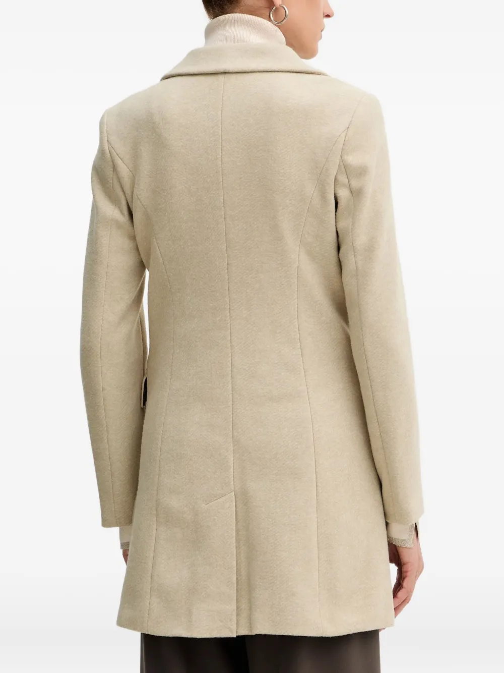 Silvian Heach Single-breasted Coat In Neutral