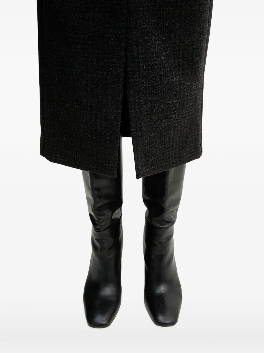 Sandro Ferrone Midi-rok met split Groen