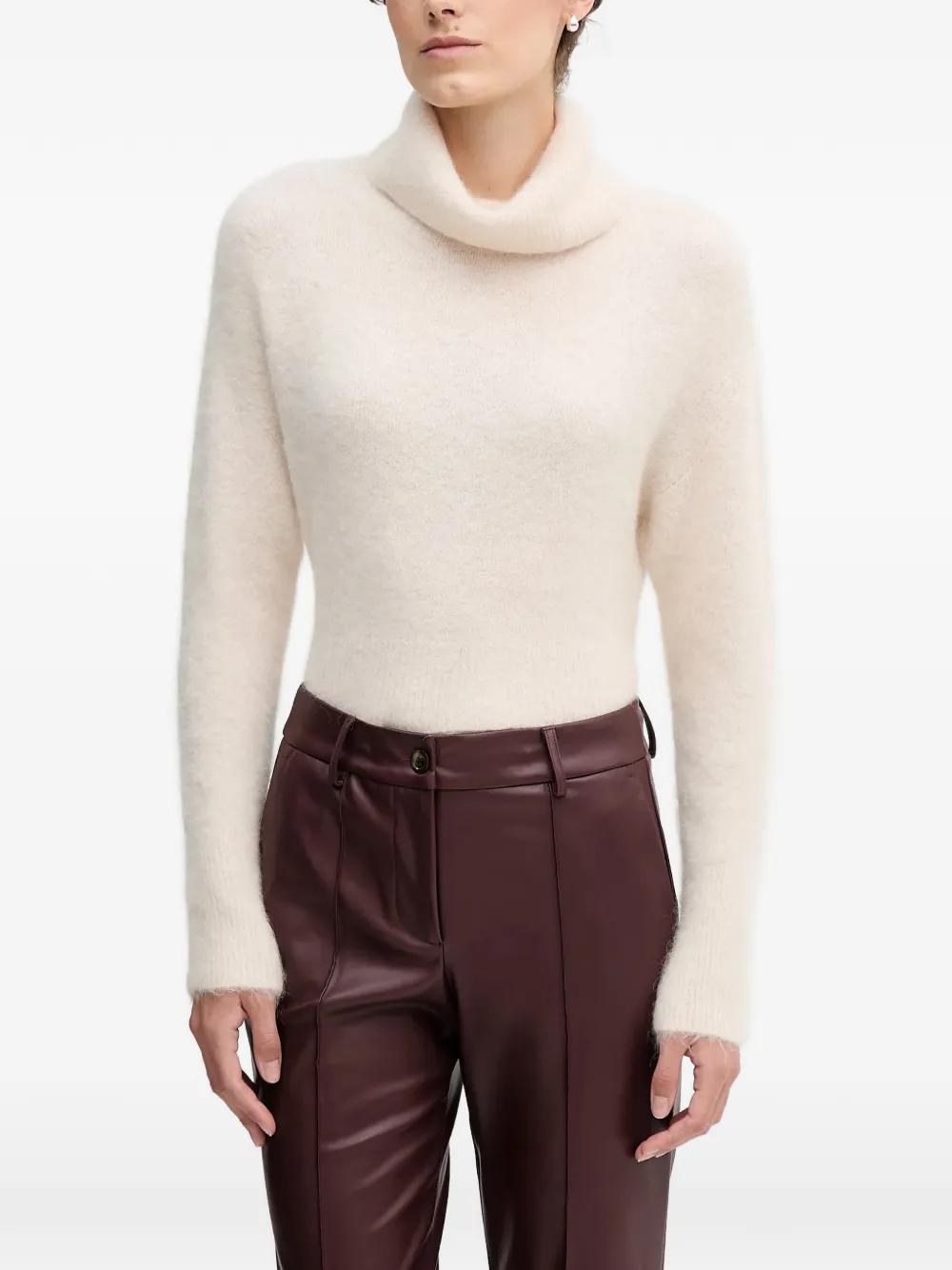 Sandro Ferrone roll-neck sweater - Toni neutri