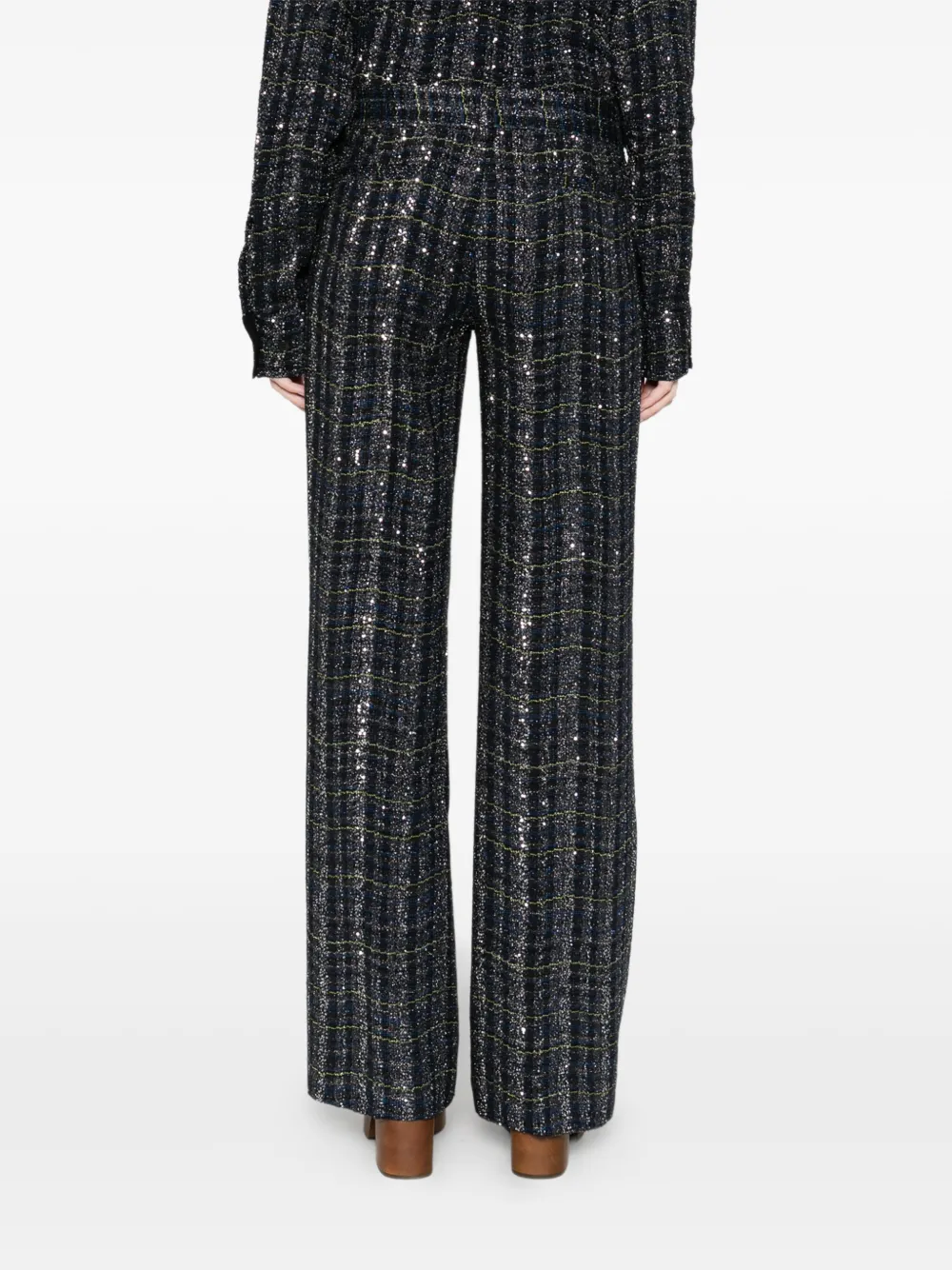 Missoni Sequin Trousers In Blue