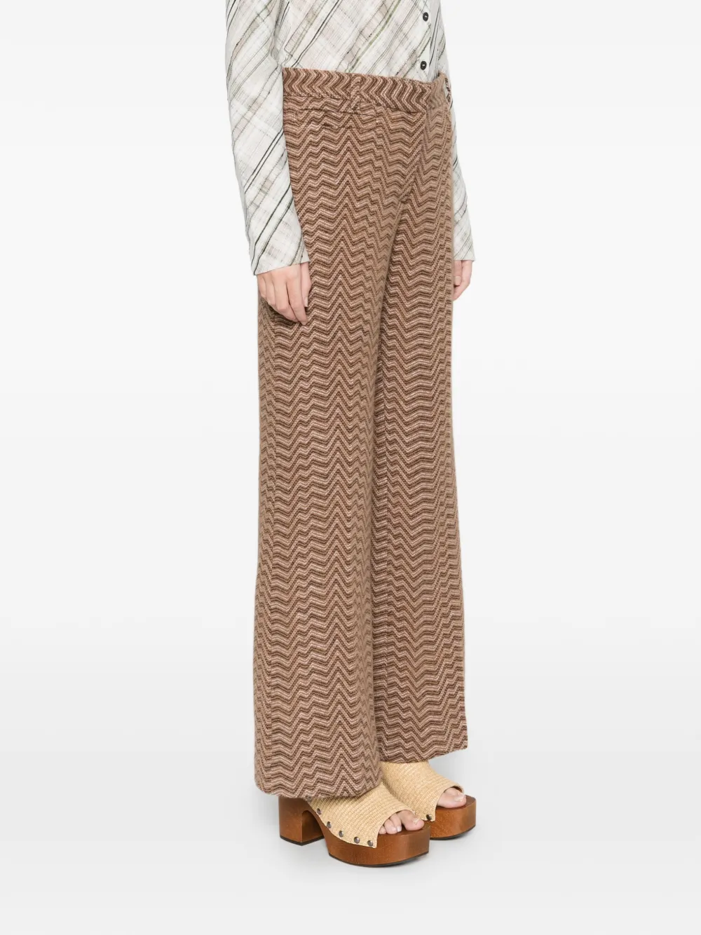 Missoni zigzag trousers Bruin