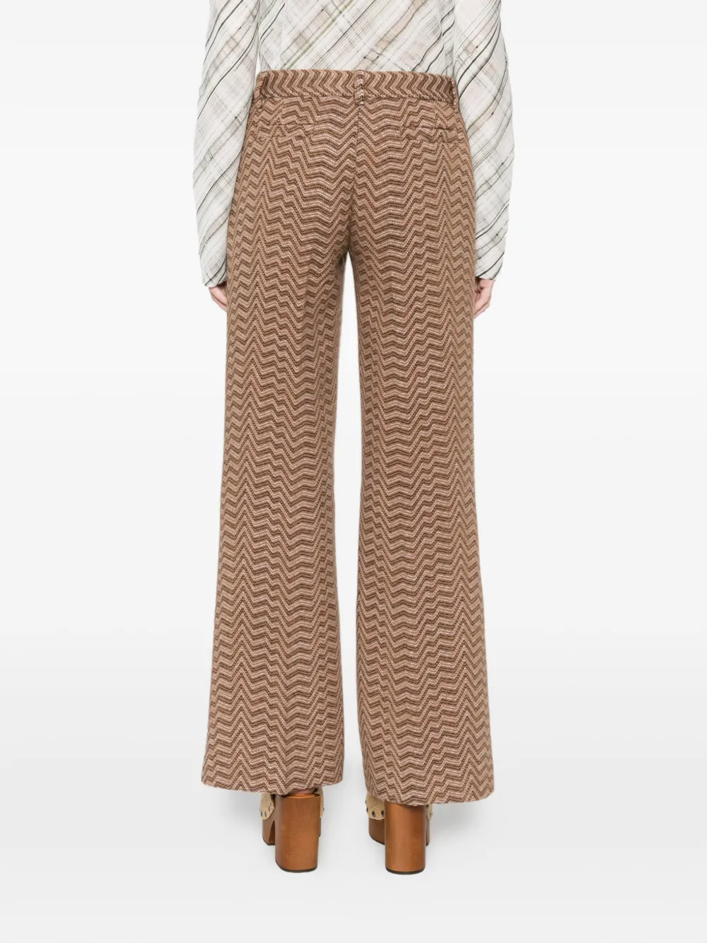 Missoni zigzag trousers Bruin
