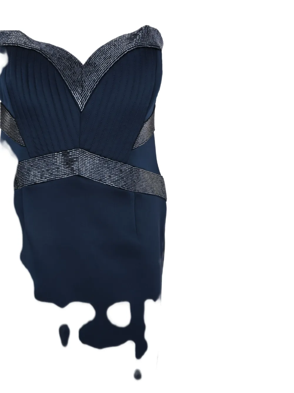 Rebecca Vallance Elivera Strapless Pleated Maxi Dress In Blue