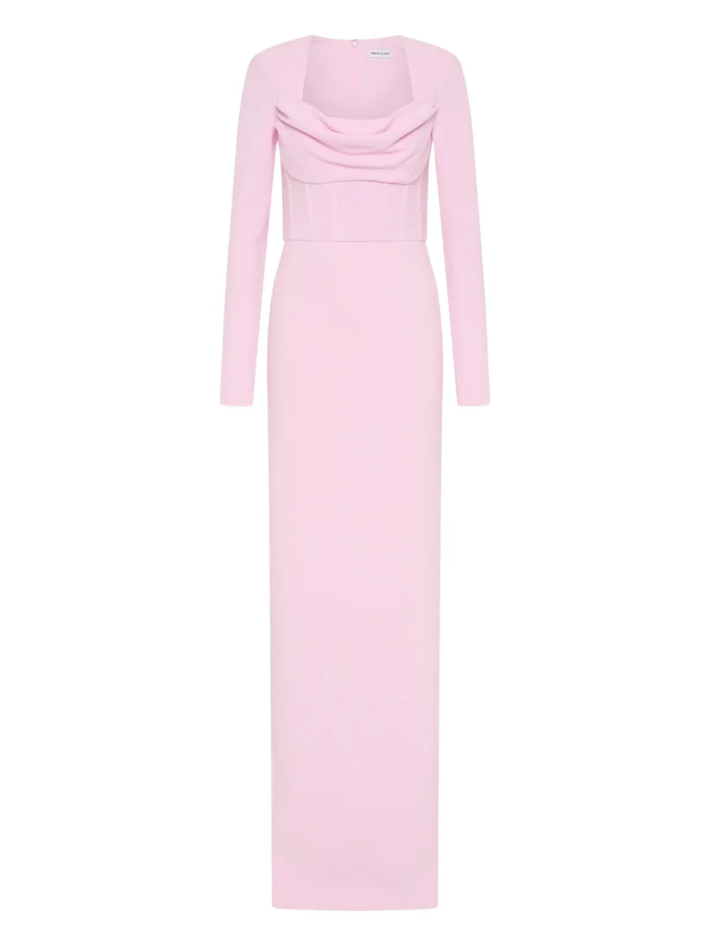 Rebecca+Vallance+robe+longue+Nemy+à+col+benitier+-+Rose