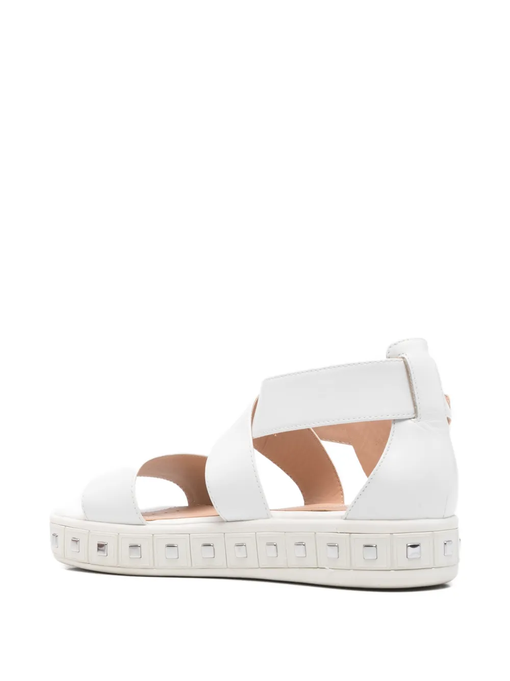 Geox 40mm Leelu Buckled Sandals In White