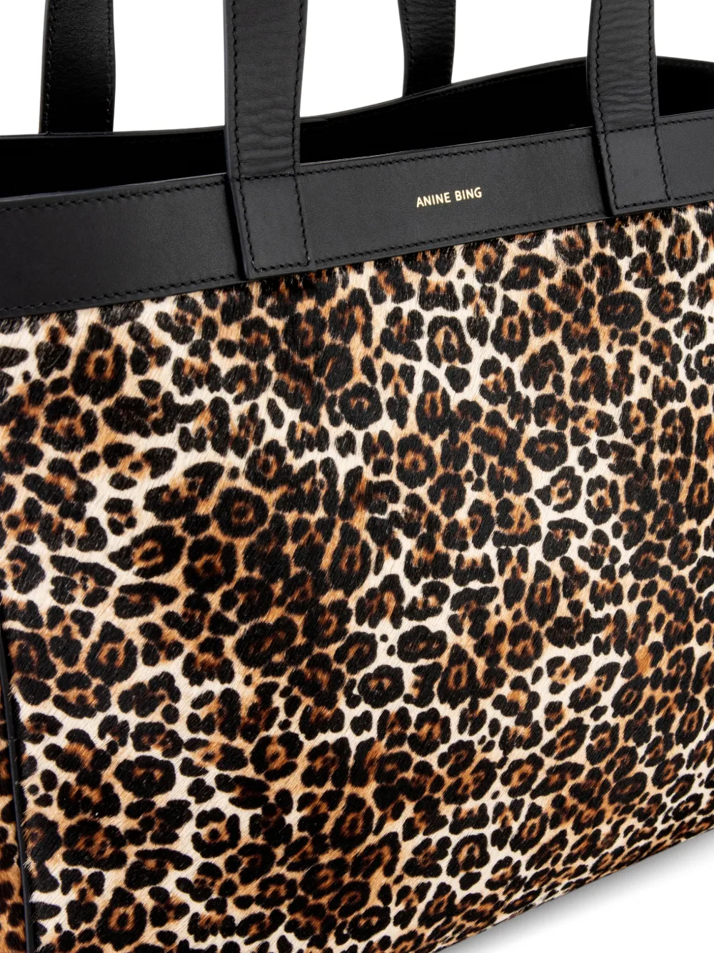 Anine Bing Medium Rio Leopard-pattern Tote Bag In Neutral