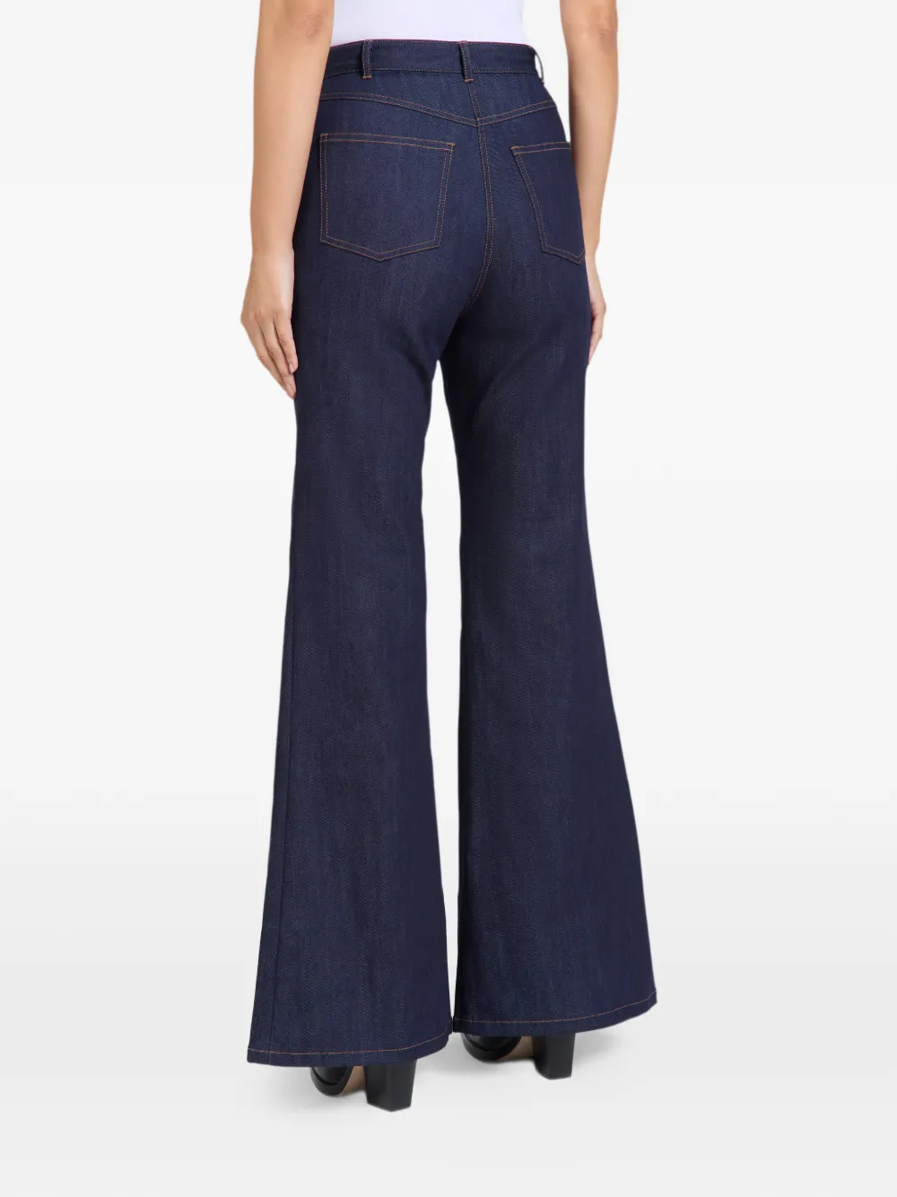 Florence & Fortitude Flared denim broek Blauw